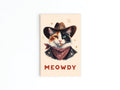 Meowdy Cowboy Cat Refrigerator Magnet - Onderkast Studio
