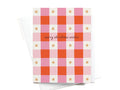 Merry Christmas Wishes Gingham Greeting Card