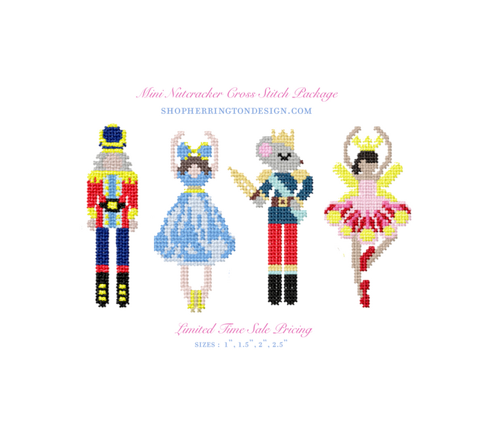 Mini Needlepoint Nutcracker Embroidery Design Collection