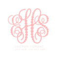 Monogram Dot Vector Files PNG SVG DXF PDF JPG