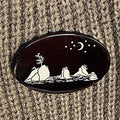 Moon Over Three Graces Lapel Pin