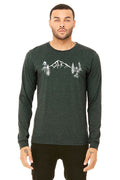Mountain Forest *Limited Edition* T-Shirt - Long Sleeve Unisex Heather Forest