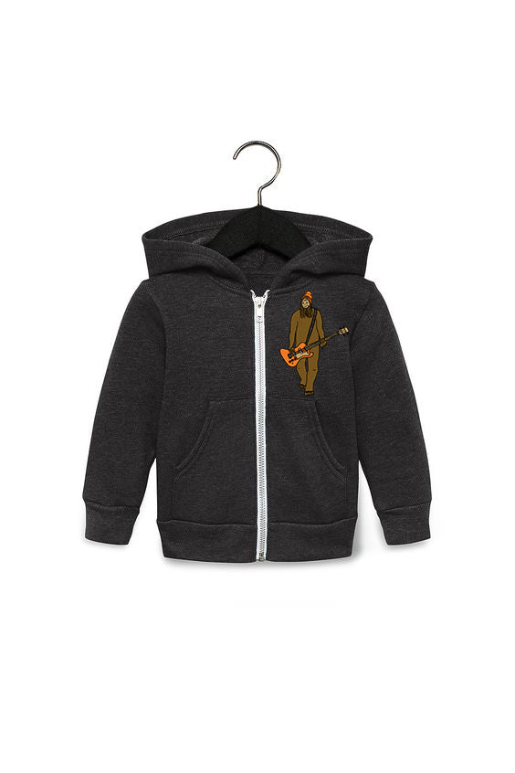 Mr Big on Bass *Limited Edition* Youth Zipped Hoodie Dark Grey Heather