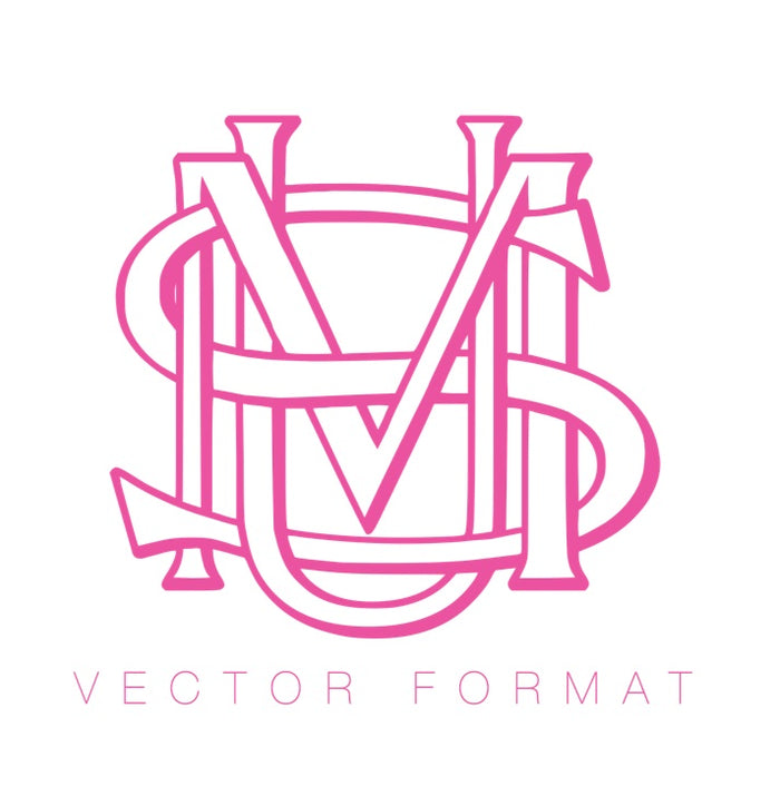 MSU SMU EPS PDF PNG SVG Monogram Vector Format