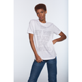 New Wave Front and Side Logo T-Shirt - White