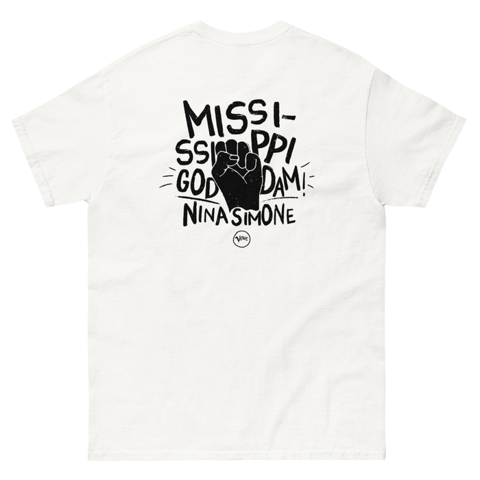 Nina Simone: Mississippi Goddamn Anniversary T-Shirt (White) Back
