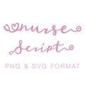 Nurse Doctor Medical Monogram Font PNG SVG Monogram Font