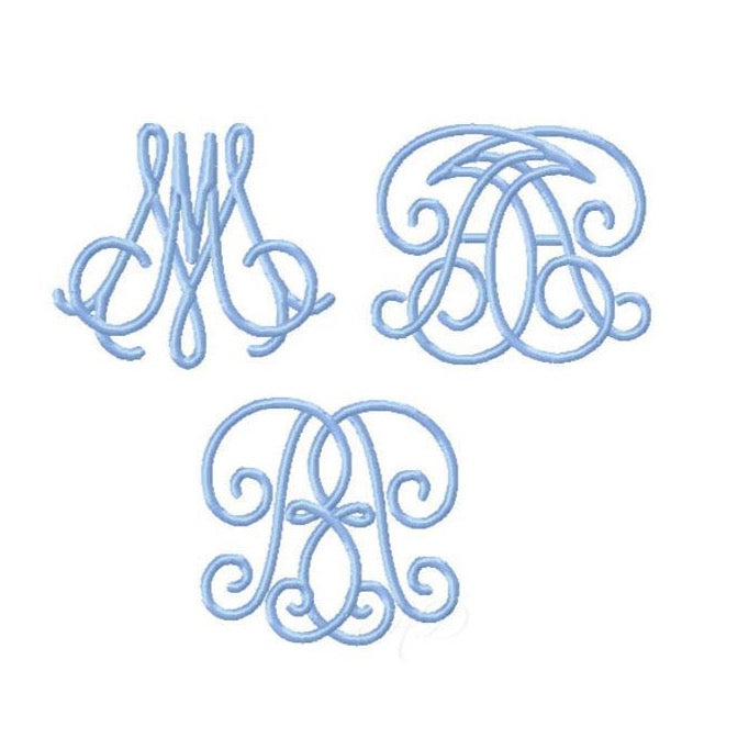 Oopsie Daisy Embroidery Font Package for unique monograms