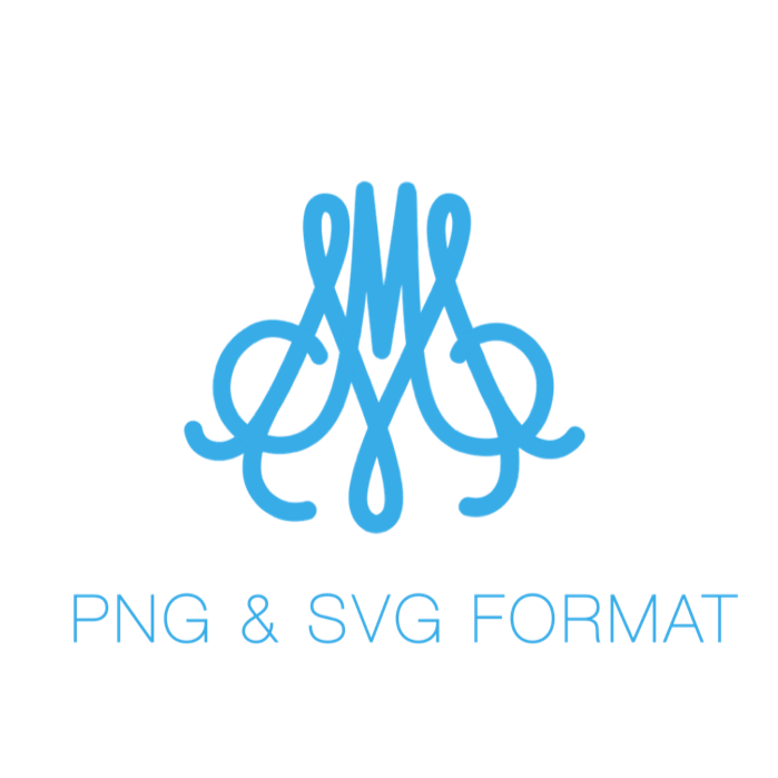 Oopsie Daisy SVG PNG For Cricut Monogram Font