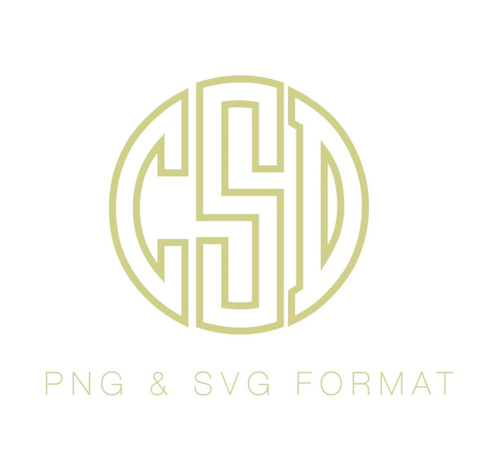 Open Circle  PNG SVG Monogram Font
