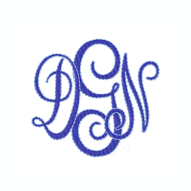 Oxford Fill Master Circle Font for Embroidery Projects
