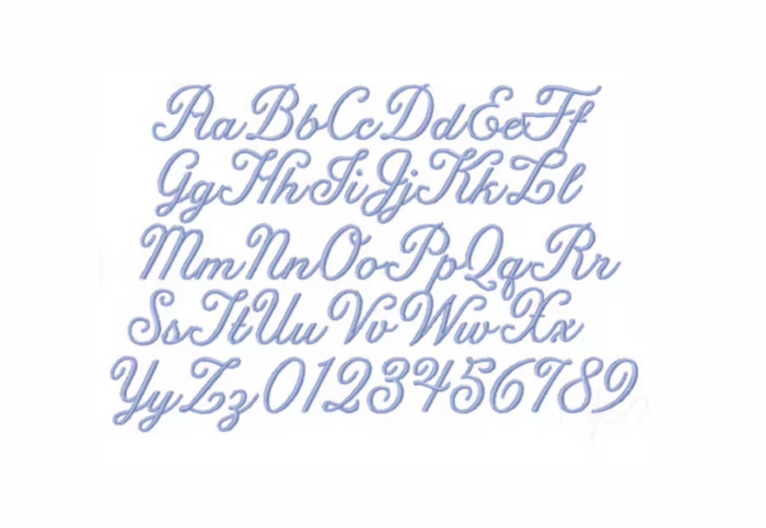 Paris Salon Embroidery Font - 5 Sizes
