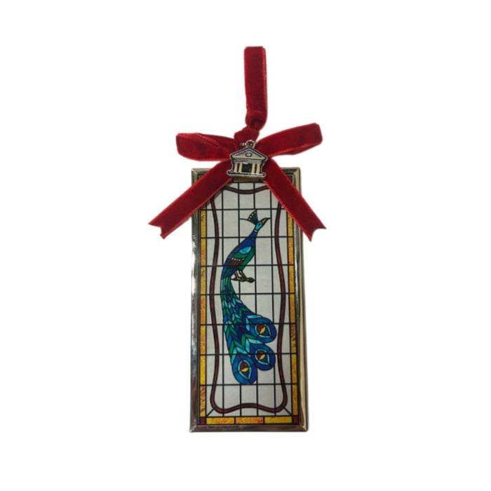 Peacock Stained Glass Ornament