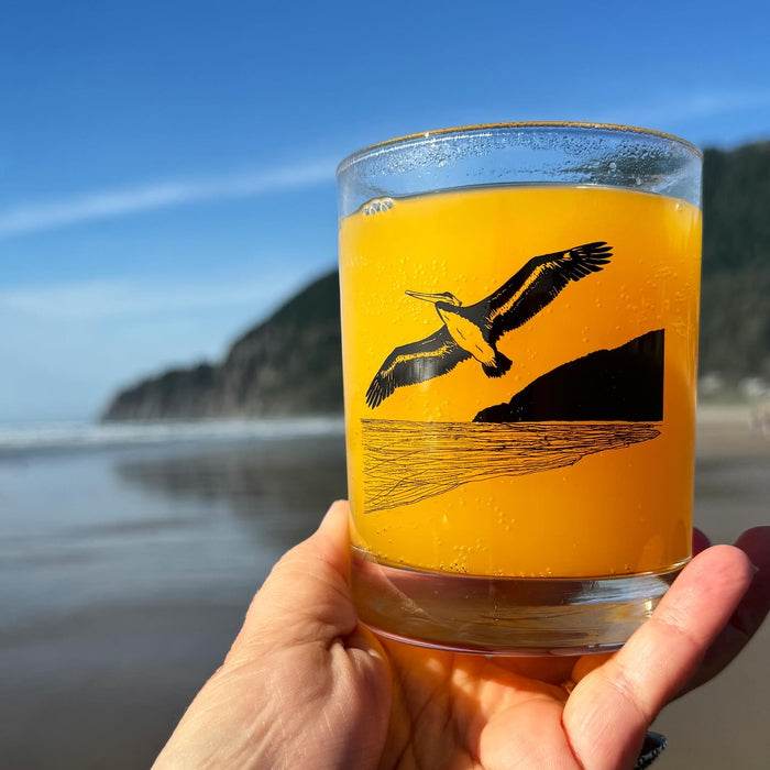 Pelicanza Beach Lowball Rocks Glass