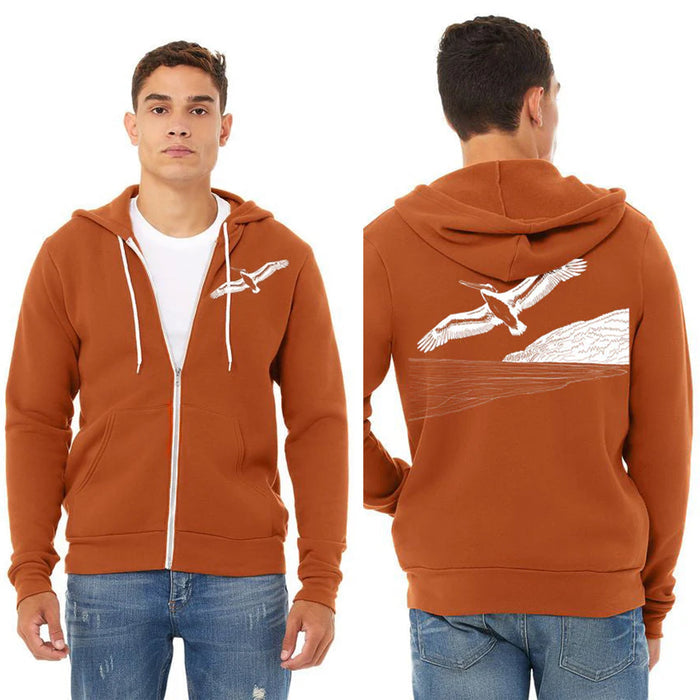 Pelicanza Pelican Beach *Limited Edition* Ultra Soft Zip Up Hoodie - Unisex Autumn