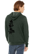 Pine Tree Flock Sponge Fleece Zip up Hoodie