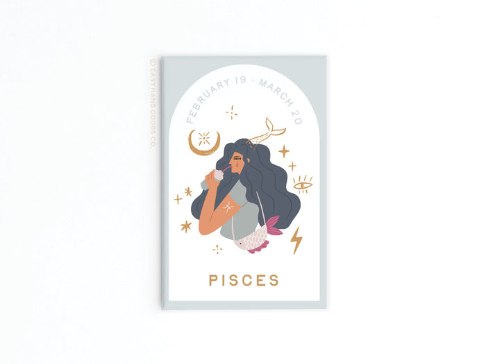 Pisces Zodiac Refrigerator Magnet