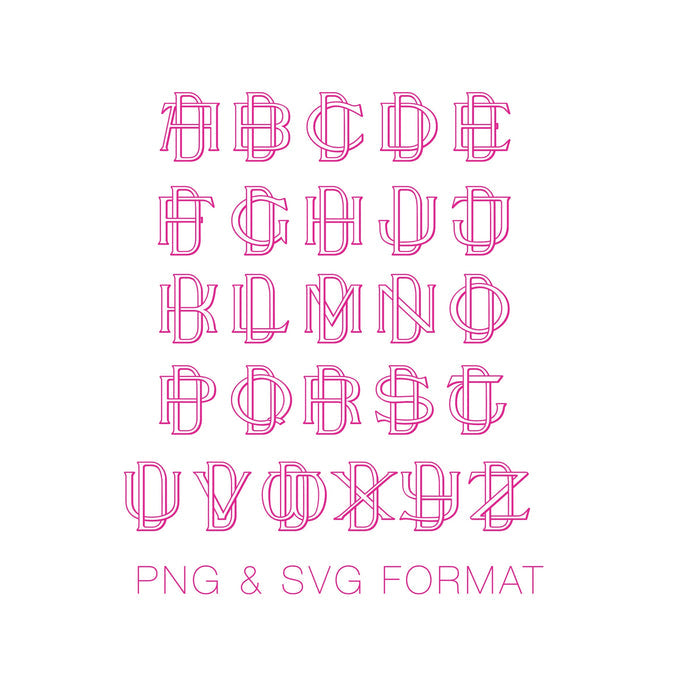 PNG SVG Two Type Outline D Font