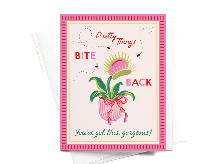 Pretty Things Bite Back Venus Flytrap Greeting Card