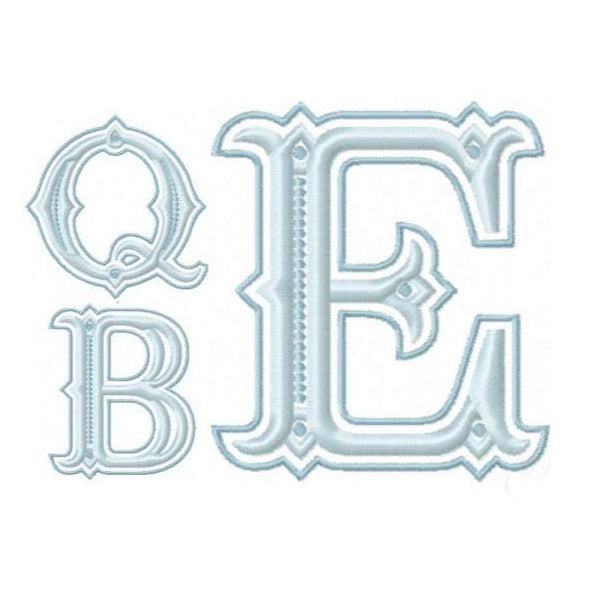 Queen Bess Embroidery Font Package - Unique 4x4 design