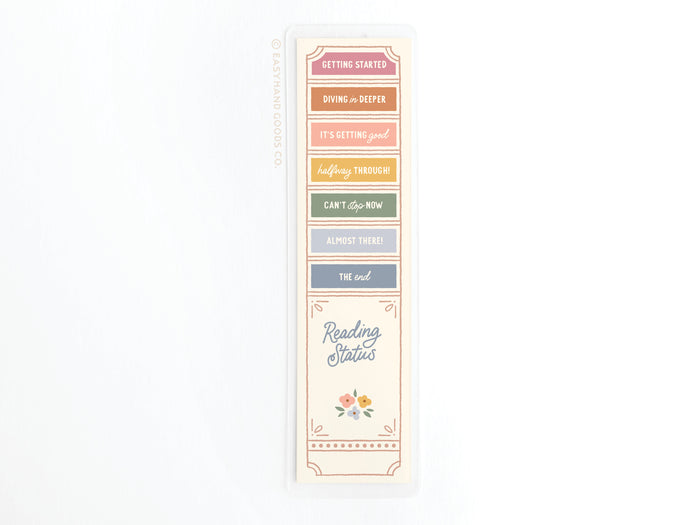 Reading Status Laminated Bookmark - Onderkast Studio