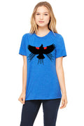 Red Winged Blackbird T-Shirt - Womens True Royal Cotton