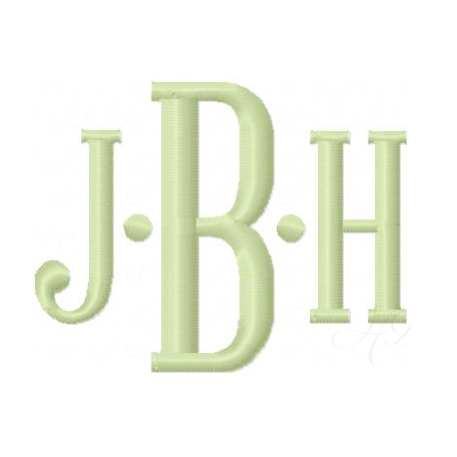 Reynolds Satin Stitch Font for embroidery projects