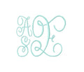 Rose Embroidery Font Monogram for easy crafting projects
