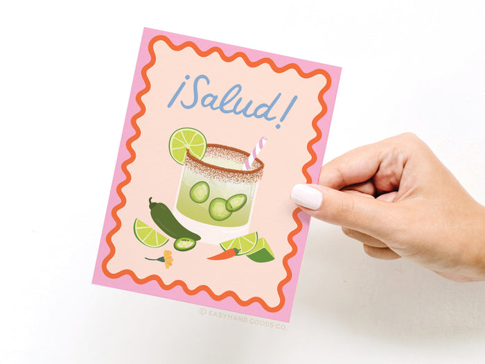 Salud Margarita Greeting Card