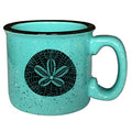Sand Dollar Aqua 15oz Ceramic Campfire Mug