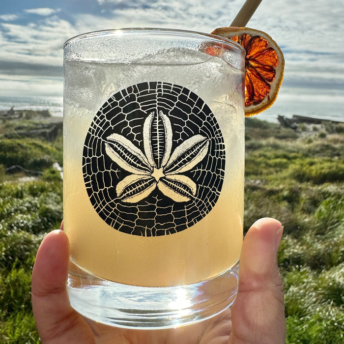 Sand Dollar Lowball Rocks Glass