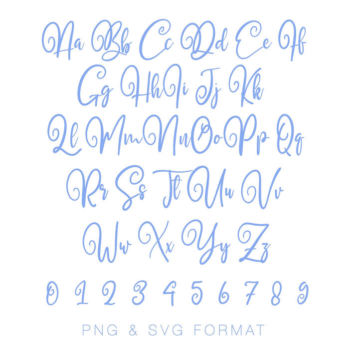 Savannah Belle Monogram PNG SVG Monogram Font