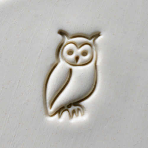 Scl-053 Large Round Stamp Owl