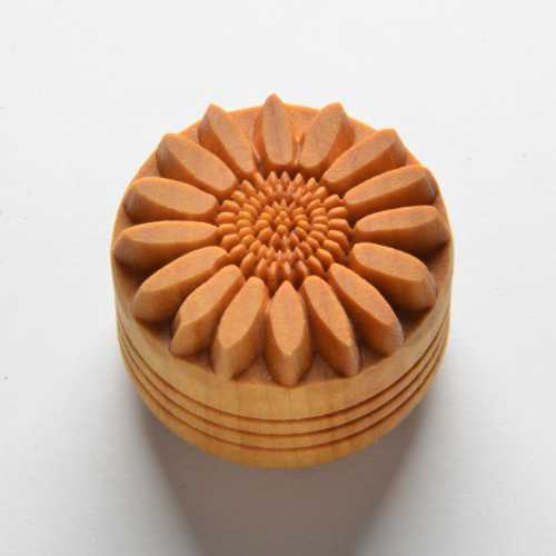 Scl-109  Large Round Stamp Sunflower #2 Stamp