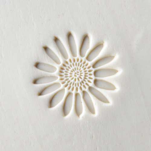 Scl-109  Large Round Stamp Sunflower #2 Stamp