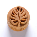 Scl-144  Large Round Stamp Monstra Leaf Stamp