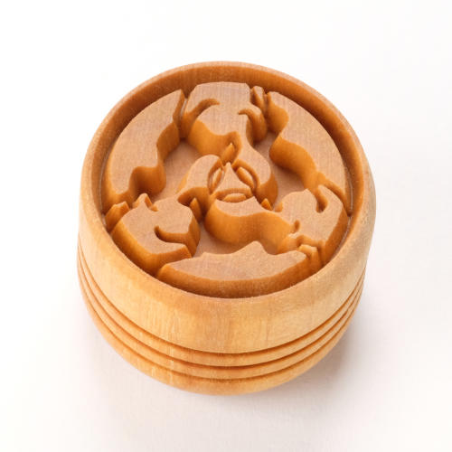 Scl-174 Large Round Stamp  Three Hares
