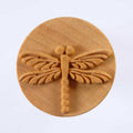 Scxl-017 X Large Round Stamp Dragonfly
