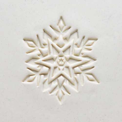 Scxl-028 X Large Round Stamp Snowflake