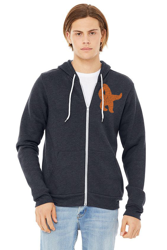 Sea Star Starfish Ultra Soft Zip Up-Hoodie - Unisex Heather Navy