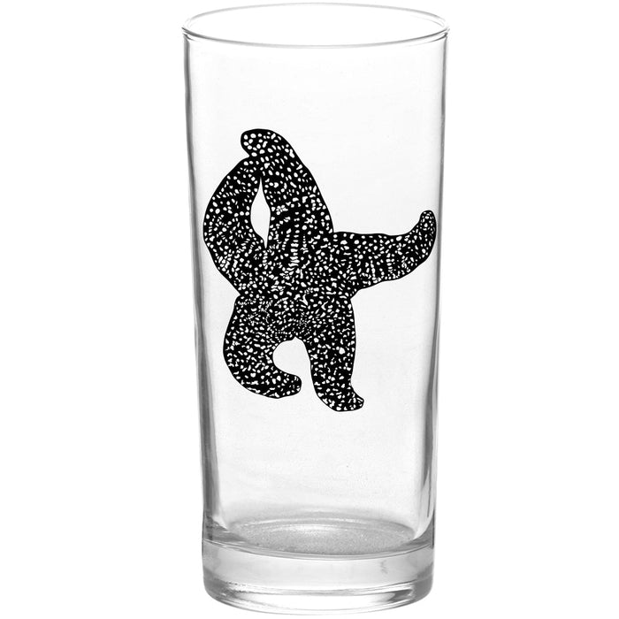 Sea Stars Macarena Starfish Black Tall Collins Glass