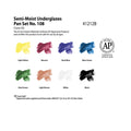 Semi-Moist Watercolor Underglaze Set 108