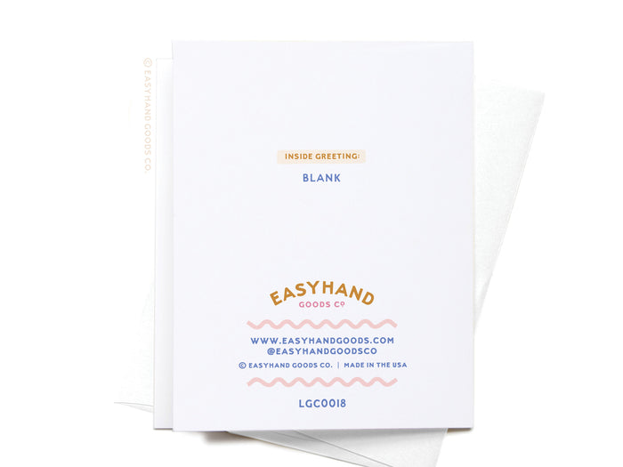 Sending Good Vibes Letterpress Greeting Card - Onderkast Studio