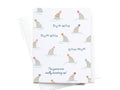 Shark Fin Party Hats Birthday Greeting Card - Onderkast Studio