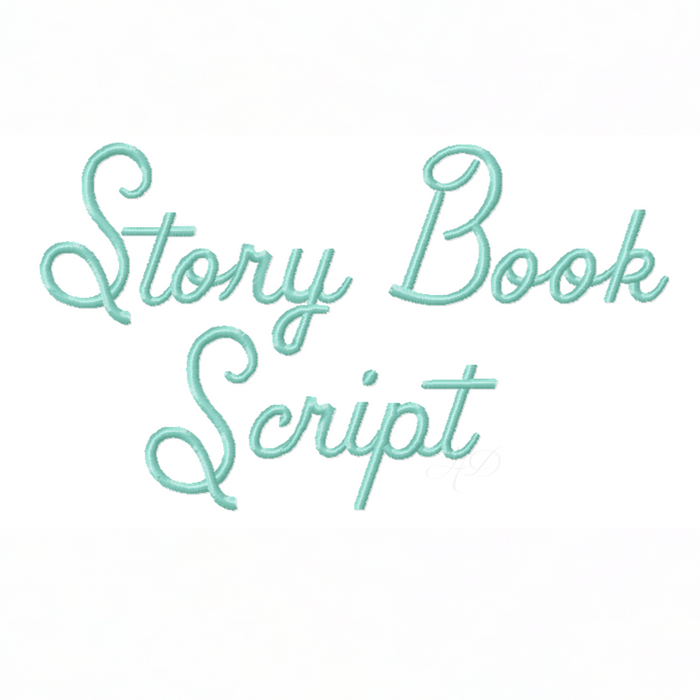 Story Book Font 4x4 - Custom embroidery font for crafting