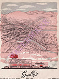 Swally's, Los Angeles 1959 Menu Art
