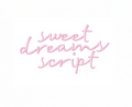 Sweet Dreams Embroidery Font Package for crafting and DIY.