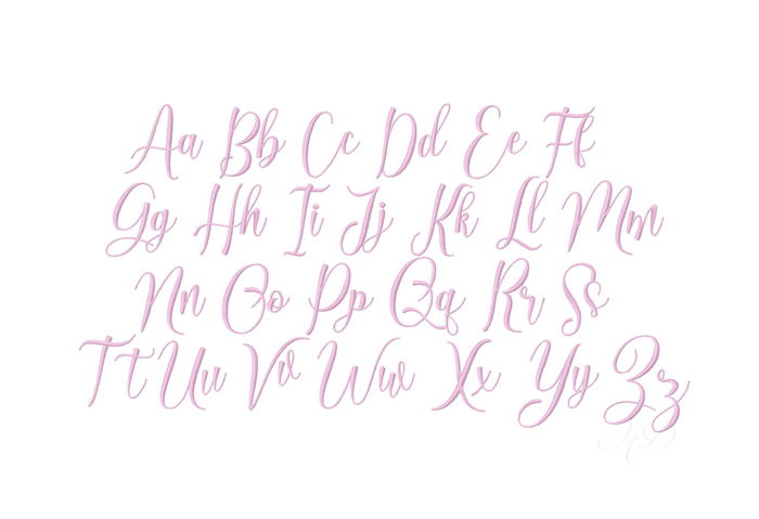 Sweet Marissa Satin Embroidery Font
