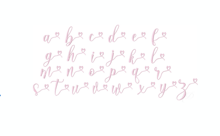 Sweet Marissa Satin Embroidery Font