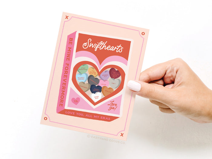 Swifthearts Candy Box Greeting Card - Onderkast Studio